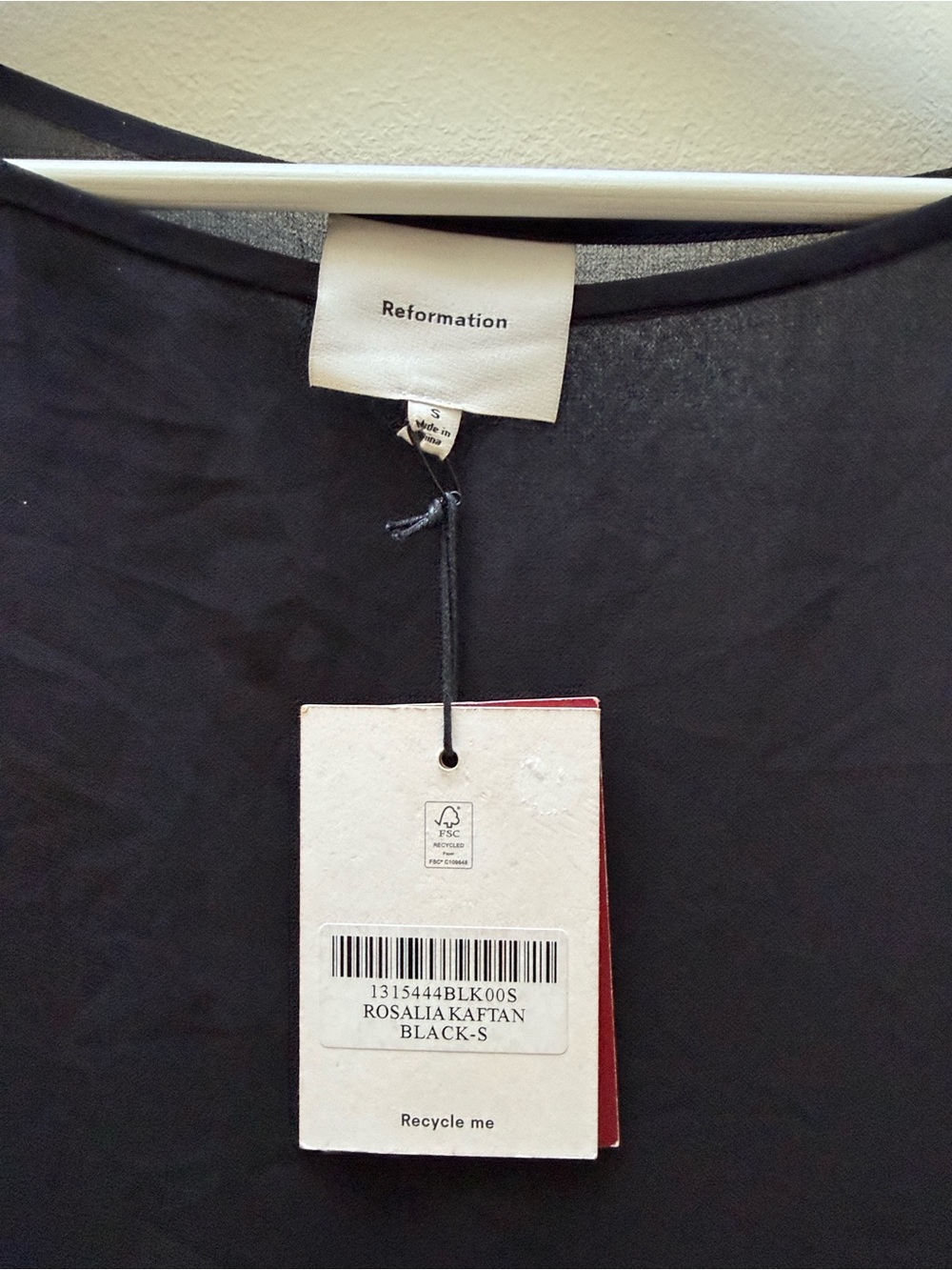 NWT Reformation Rosalia Kaftan Dress - Picture 2 of 5